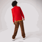 Lacoste מעיל נפוח קל משקל מתקפל עמיד במים DZ4D0D1288 אדום 240 גברים - Image 3