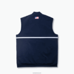Lacoste מעיל ספורט ניגודיות DZ4D0D1311 כחול כהה אדום לבן db3 גברים - Image 2