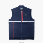 Lacoste מעיל ספורט ניגודיות DZ4D0D1311 כחול כהה אדום לבן db3 גברים