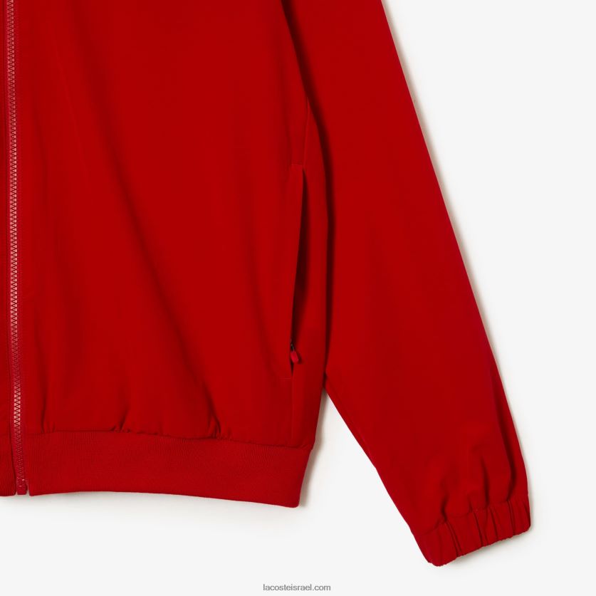 Lacoste מעיל ספורט x novak djokovic DZ4D0D1266 אדום סגול trf גברים - Image 3