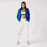 Lacoste מעיל ספורטיבי דוחה מים שניתן לארוז DZ4D0D2618 כחול k1q נשים - Image 2