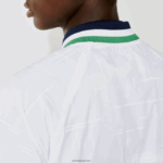 Lacoste מעיל ספורטיבי קל משקל עמיד במים DZ4D0D1321 לבן נייבי כחול לבן ירוק gqe גברים - Image 6