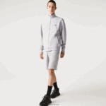 Lacoste מעיל צמר פיקה צווארון סטנד רוכסן DZ4D0D1036 chine אפור cca גברים