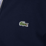 Lacoste מעיל צמר פיקה צווארון סטנד רוכסן DZ4D0D1035 כחול כהה 166 גברים - Image 4