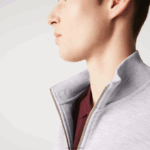 Lacoste מעיל צמר פיקה צווארון סטנד רוכסן DZ4D0D1036 chine אפור cca גברים - Image 4