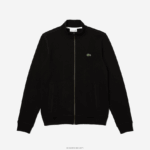 Lacoste מעיל צמר פיקה צווארון סטנד רוכסן DZ4D0D1034 שחור 031 גברים - Image 6