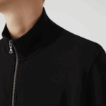 Lacoste מעיל צמר פיקה צווארון סטנד רוכסן DZ4D0D1034 שחור 031 גברים - Image 7