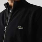 Lacoste מעיל צמר פיקה צווארון סטנד רוכסן DZ4D0D1034 שחור 031 גברים - Image 9