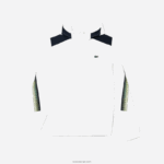 Lacoste מעיל קפוצ'ון פוליאסטר ממוחזר טניס DZ4D0D381 לבן נייבי כחול צהוב x1i גברים