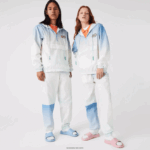 Lacoste מעיל רוח חי קליל DZ4D0D1280 כחול לבן טורקיז 3ux גברים