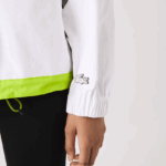 Lacoste מעיל רוח ניילון DZ4D0D2621 לבן צהוב ug5 נשים - Image 8
