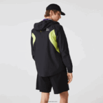 Lacoste מעיל רוח ספורט אריזה DZ4D0D1254 שחור צהוב 60r גברים - Image 3