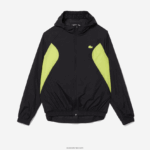 Lacoste מעיל רוח ספורט אריזה DZ4D0D1254 שחור צהוב 60r גברים - Image 5
