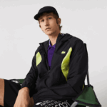 Lacoste מעיל רוח ספורט אריזה DZ4D0D1254 שחור צהוב 60r גברים - Image 7