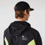 Lacoste מעיל רוח ספורט אריזה DZ4D0D1254 שחור צהוב 60r גברים - Image 10