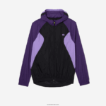 Lacoste מעיל רוח ספורט אריזה DZ4D0D1255 שחור סגול 6kb גברים - Image 4