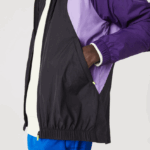 Lacoste מעיל רוח ספורט אריזה DZ4D0D1255 שחור סגול 6kb גברים - Image 7