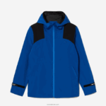 Lacoste מעיל רוח ספורטיבי עמיד למים DZ4D0D403 כחול שחור 6j4 גברים