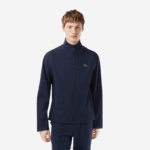 Lacoste מעיל רוח עמיד למים גולף עם רוכסן DZ4D0D394 כחול כהה 423 גברים