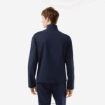 Lacoste מעיל רוח עמיד למים גולף עם רוכסן DZ4D0D394 כחול כהה 423 גברים - Image 3