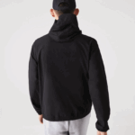 Lacoste מעיל רוכסן קל עם כיתוב ברדס DZ4D0D1284 שחור 031 גברים - Image 3