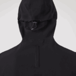 Lacoste מעיל רוכסן קל עם כיתוב ברדס DZ4D0D1284 שחור 031 גברים - Image 6
