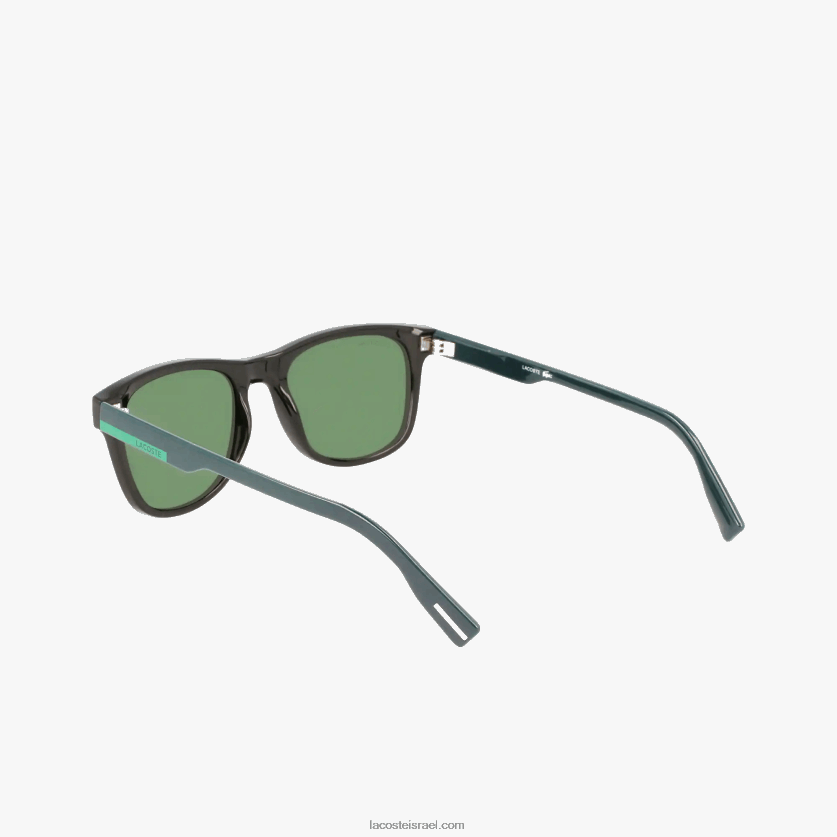 Lacoste משקפי שמש בלוק צבע מלבן DZ4D0D2308 שחור מט 001 גברים - Image 4