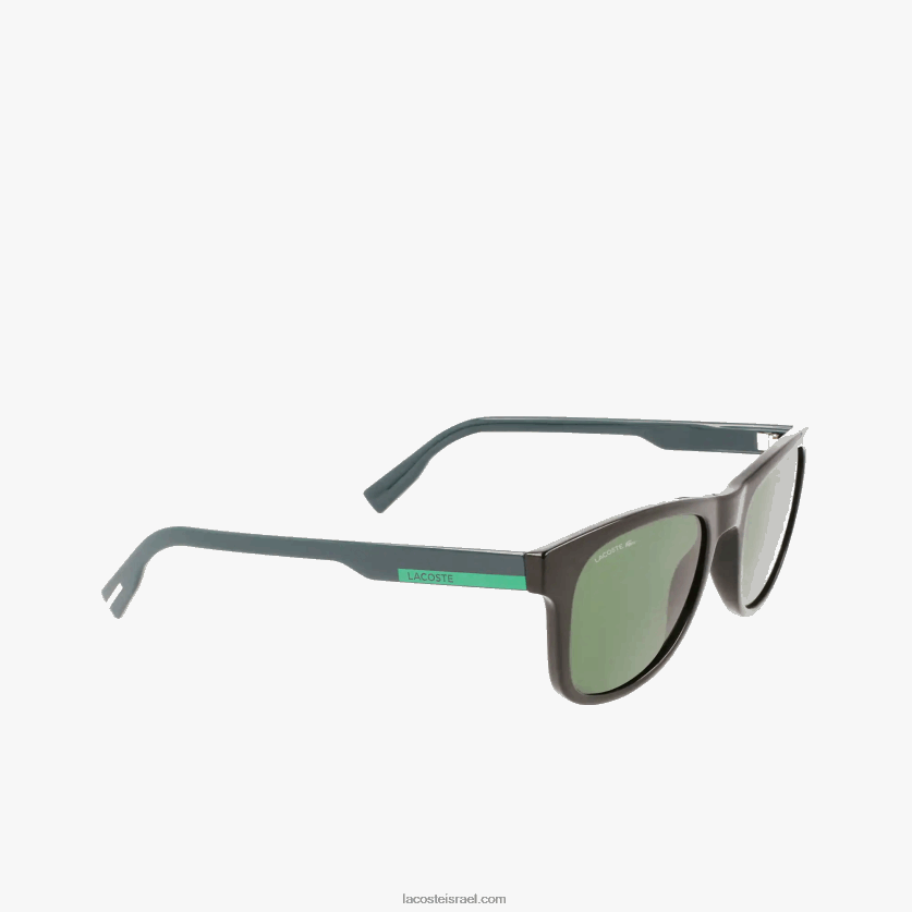 Lacoste משקפי שמש בלוק צבע מלבן DZ4D0D2308 שחור מט 001 גברים - Image 5