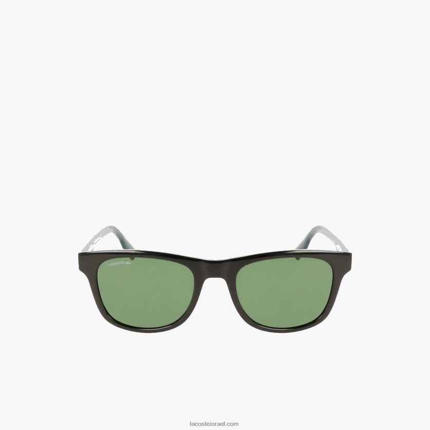 Lacoste משקפי שמש בלוק צבע מלבן DZ4D0D2308 שחור מט 001 גברים - Image 1