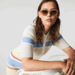 Lacoste משקפי שמש סגלגלים מעור קרוקו אצטט DZ4D0D2919 עלה 662 נשים