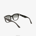 Lacoste משקפי שמש סגלגלים מעור קרוקו אצטט DZ4D0D2920 שחור מט 001 נשים - Image 6