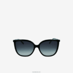 Lacoste משקפי שמש פרפר אצטט צינורי מקדש DZ4D0D2906 שחור מט 001 נשים