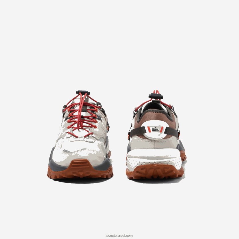 Lacoste נעלי חוץ מטקסטיל l-guard breaker DZ4D0D1777 אוף לבן וחום ow8 גברים - Image 5