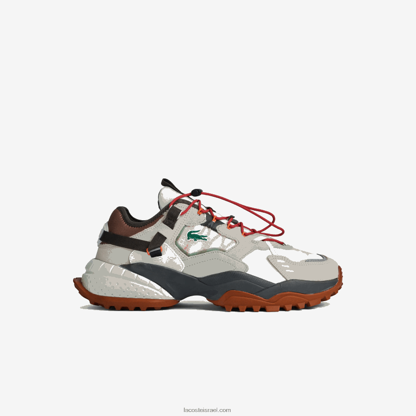 Lacoste נעלי חוץ מטקסטיל l-guard breaker DZ4D0D1777 אוף לבן וחום ow8 גברים - Image 1