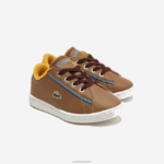 Lacoste נעלי חוץ סינתטיות של carnaby winter DZ4D0D2993 חום תכלת 2g7 תינוקות - Image 2