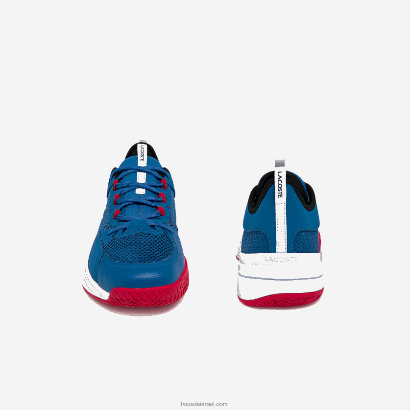 Lacoste נעלי טניס ag-lt21 ultra textile DZ4D0D1852 כחול לבן 221 גברים - Image 4