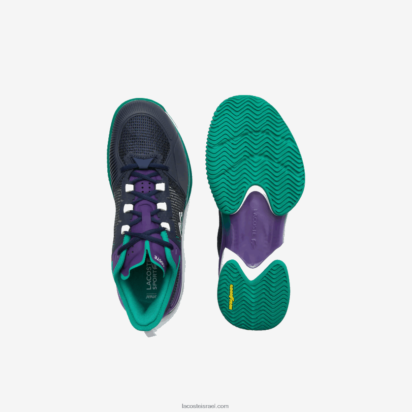 Lacoste נעלי טניס ag-lt21 ultra textile DZ4D0D1892 טורקיז שחור 1s3 גברים - Image 4