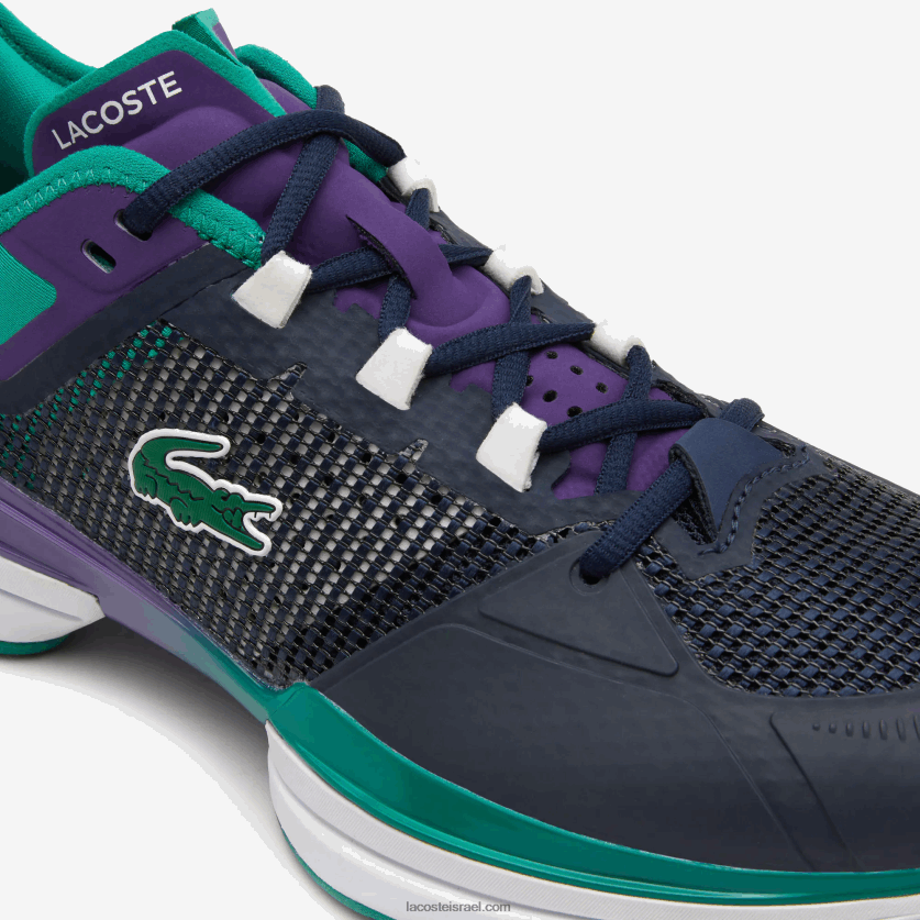 Lacoste נעלי טניס ag-lt21 ultra textile DZ4D0D1892 טורקיז שחור 1s3 גברים - Image 6