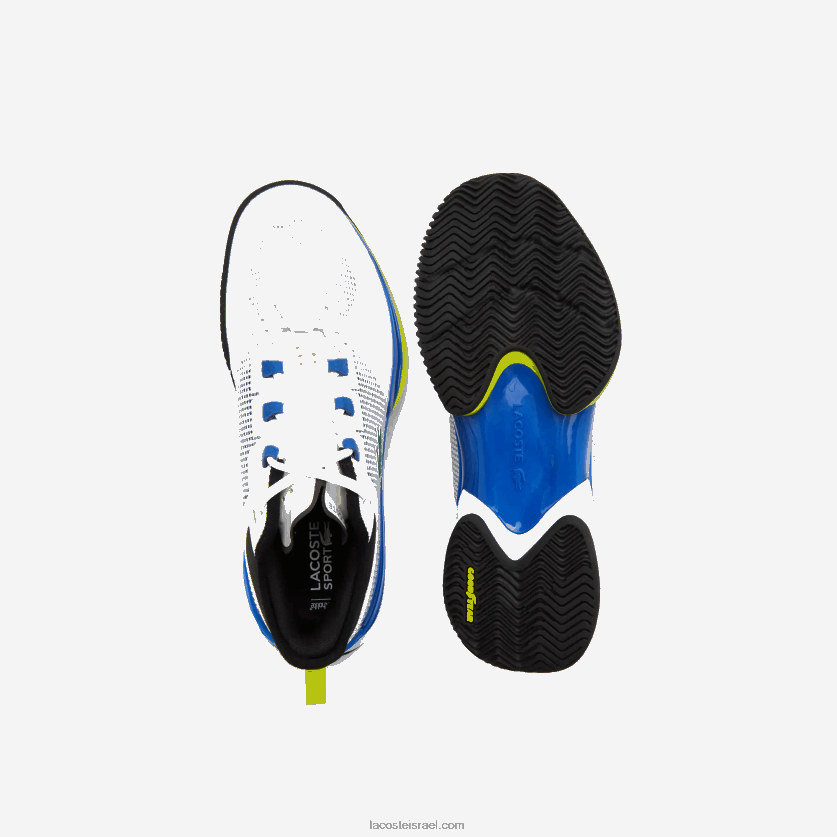 Lacoste נעלי טניס ag-lt21 ultra textile DZ4D0D1893 לבן/כחול 080 גברים - Image 3