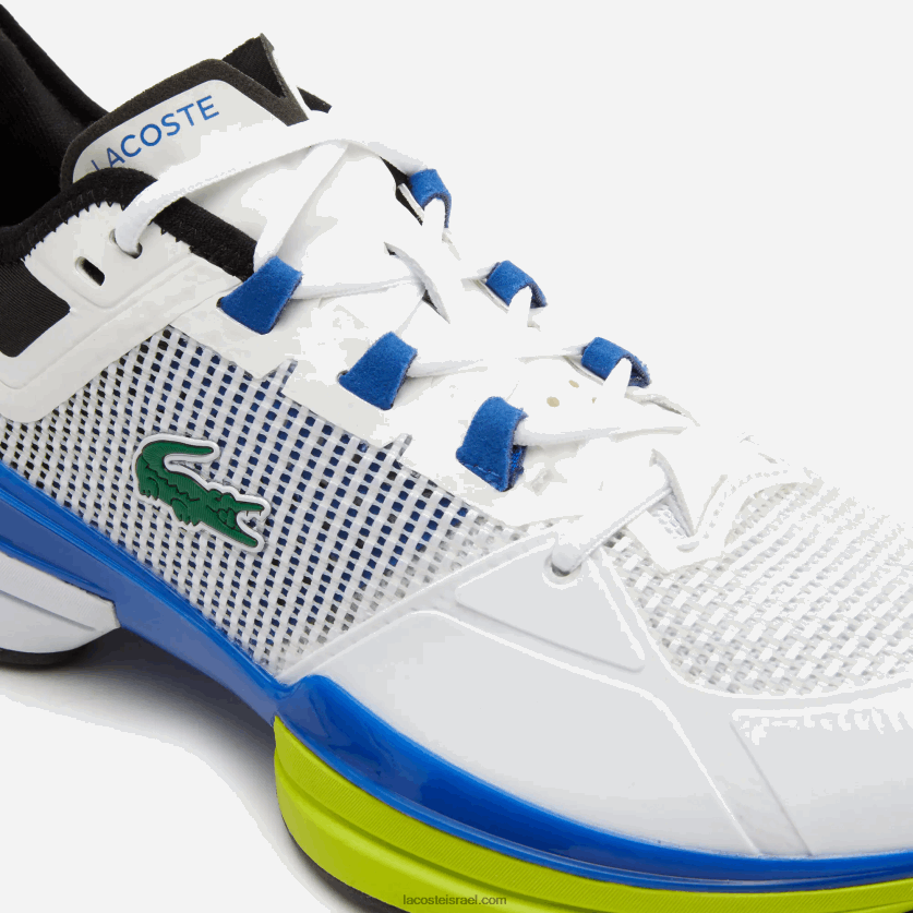 Lacoste נעלי טניס ag-lt21 ultra textile DZ4D0D1893 לבן/כחול 080 גברים - Image 5