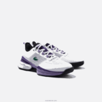 Lacoste נעלי טניס ag-lt21 ultra textile DZ4D0D2756 לבן וסגול z54 נשים - Image 2