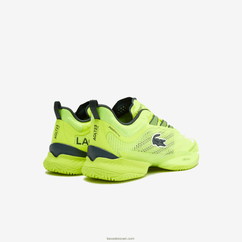 Lacoste נעלי טניס ag-lt23 ultra textile DZ4D0D2688 צהוב צהוב 2t7 נשים - Image 3