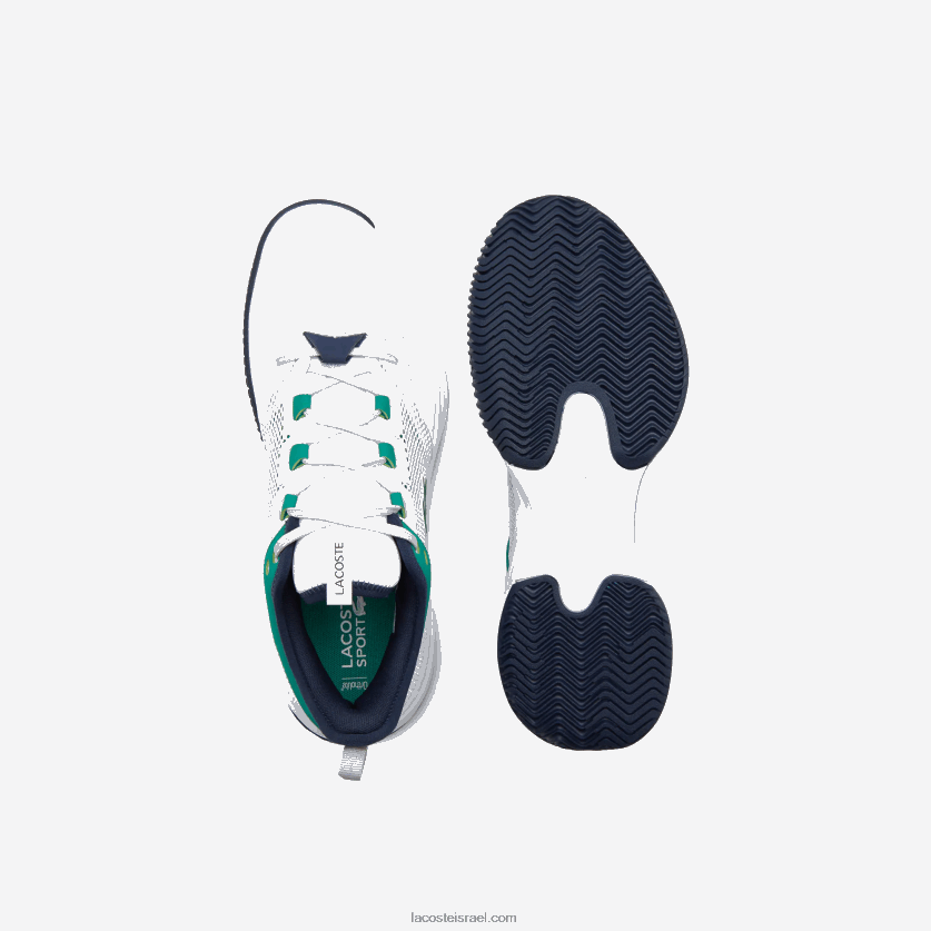 Lacoste נעלי טניס מטקסטיל ag-lt21 DZ4D0D1903 לבן/ירוק 082 גברים - Image 4