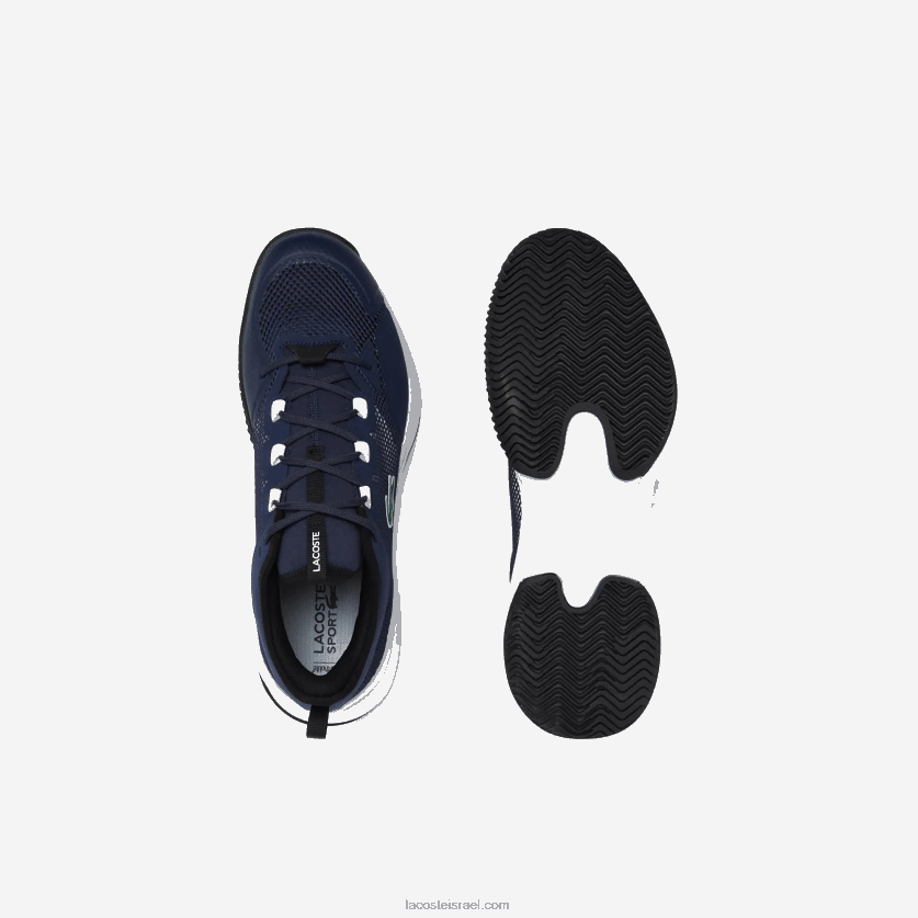 Lacoste נעלי טניס מטקסטיל ag-lt21 DZ4D0D1904 נייבי ולבן 092 גברים - Image 4