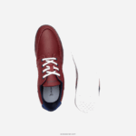 Lacoste נעלי סירה בצבע סינתטי של bayliss deck DZ4D0D1784 בורדו לבן 2h2 גברים - Image 4
