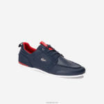 Lacoste נעלי סירה מעור מרינה DZ4D0D1722 כחול כהה ורוד 144 גברים