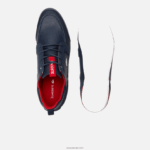Lacoste נעלי סירה מעור מרינה DZ4D0D1722 כחול כהה ורוד 144 גברים - Image 3