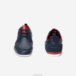 Lacoste נעלי סירה מעור מרינה DZ4D0D1722 כחול כהה ורוד 144 גברים - Image 4