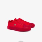 Lacoste נעלי סניקרס בגווני קנבס gripshot DZ4D0D2748 אדום אדום rr1 נשים - Image 2