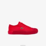 Lacoste נעלי סניקרס בגווני קנבס gripshot DZ4D0D2748 אדום אדום rr1 נשים